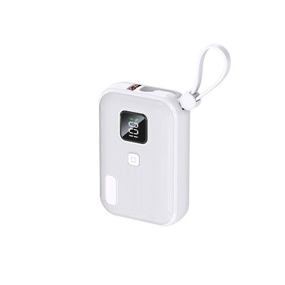 Portable 10000mAh ABS Mini Power Bank PD22.5W mit 21700 Batterietypen