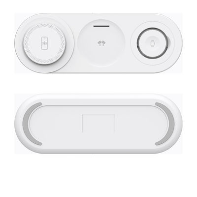 Aufladen 3-in-1 drahtloses Ladegerät Typ C Eingang Mehrfarbdesign 1m Kabel für mehrere Geräte