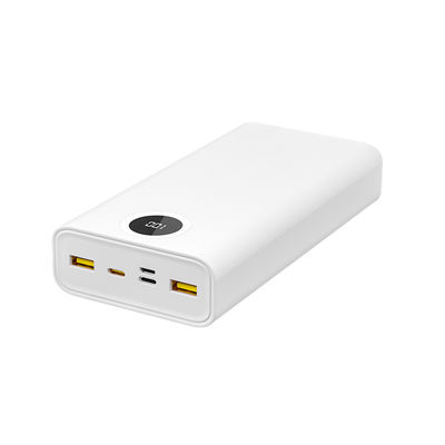 Ein guter Preis. Weiße Großkapazität Power Bank 22,5 W PD Ausgang mit Sicherheitsschutz LED-Anzeige Online