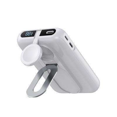 Ein guter Preis. Weiß Li Polymer Power Bank Magnetische tragbare Ladegerät Typ C Ausgang 5V/3A 15W Online