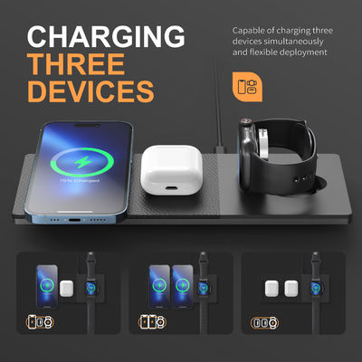 10W/7.5W/5W Qi Wireless Charger Stand Typ C Eingang 15W Ladekapazität