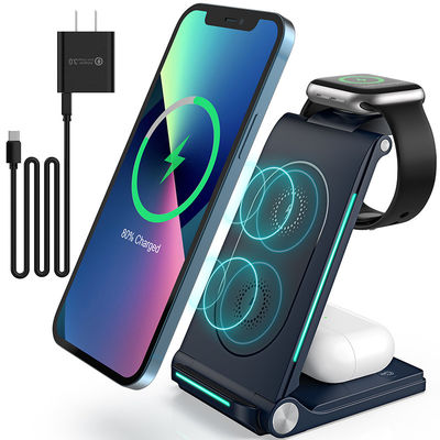 Custom Powerbank drahtlos mit 1m Kabel Typ C Schnittstelle und 2-8mm Ladeweite