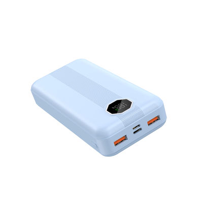 Ein guter Preis. Blau Weiß 10000mAh PD Power Bank Mikrokompatibles Ladegerät mit 20W 22,5W Nennleistung Online